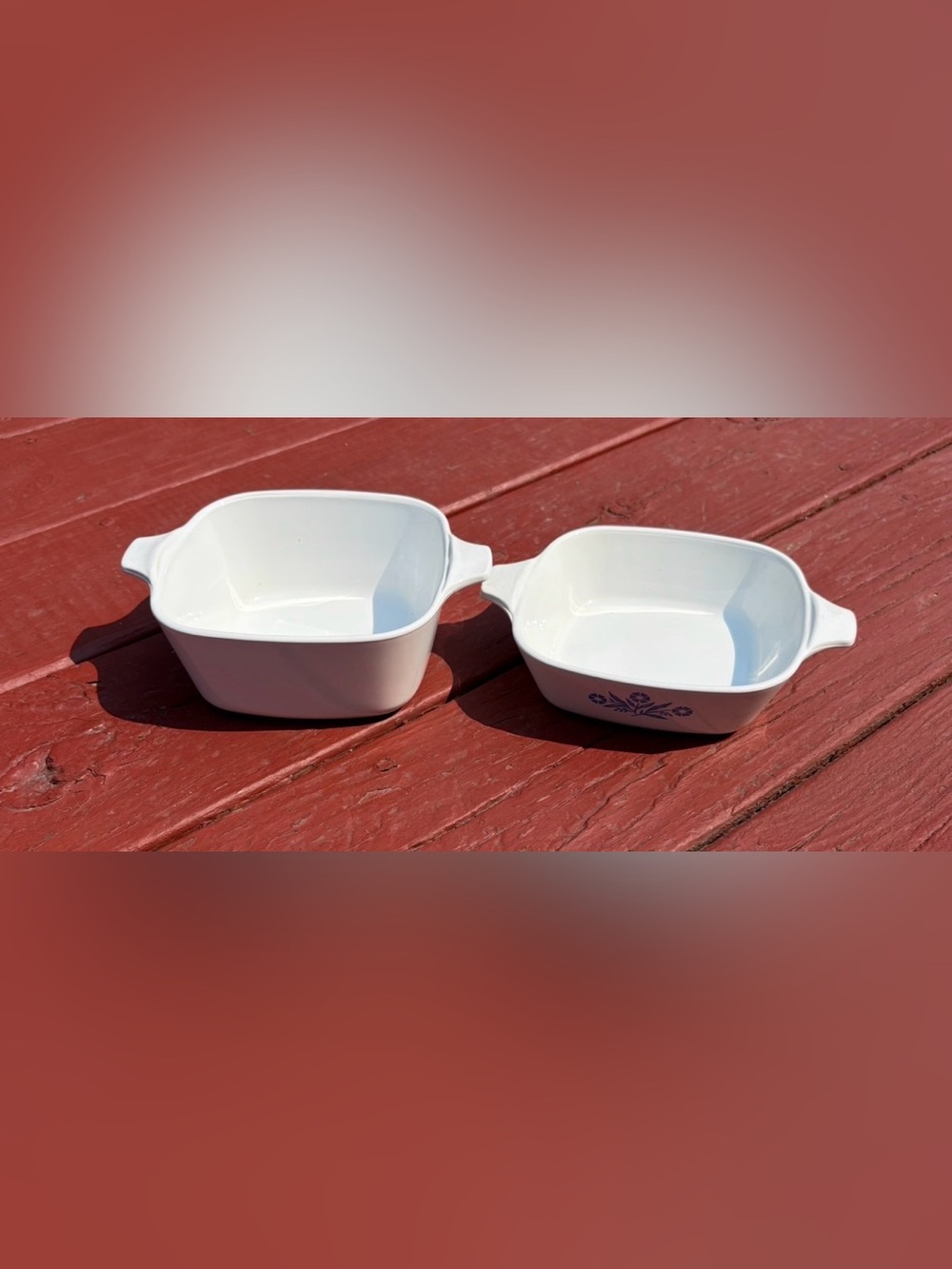 Corning Ware Vintage Small Casserole Dishes Lot Of Two Sizes